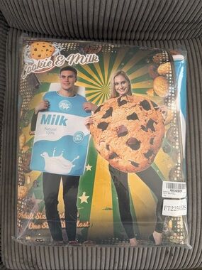 Cookie & Milk Adult Costume Set - Blue & Brown